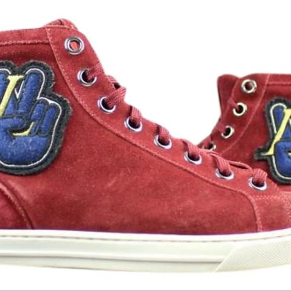 Louis Vuitton Rare High Top World Peace Sign Varsi